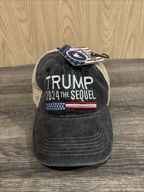2024 The Sequel Embroidered Trucker Hat - Gray & Tan